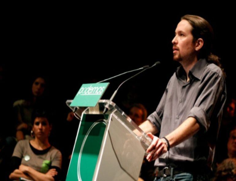 Pablo Iglesias en un acto de Podemos