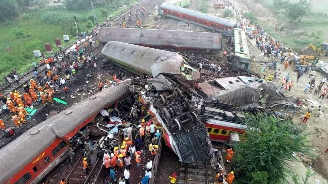 Accidente de trenes en India