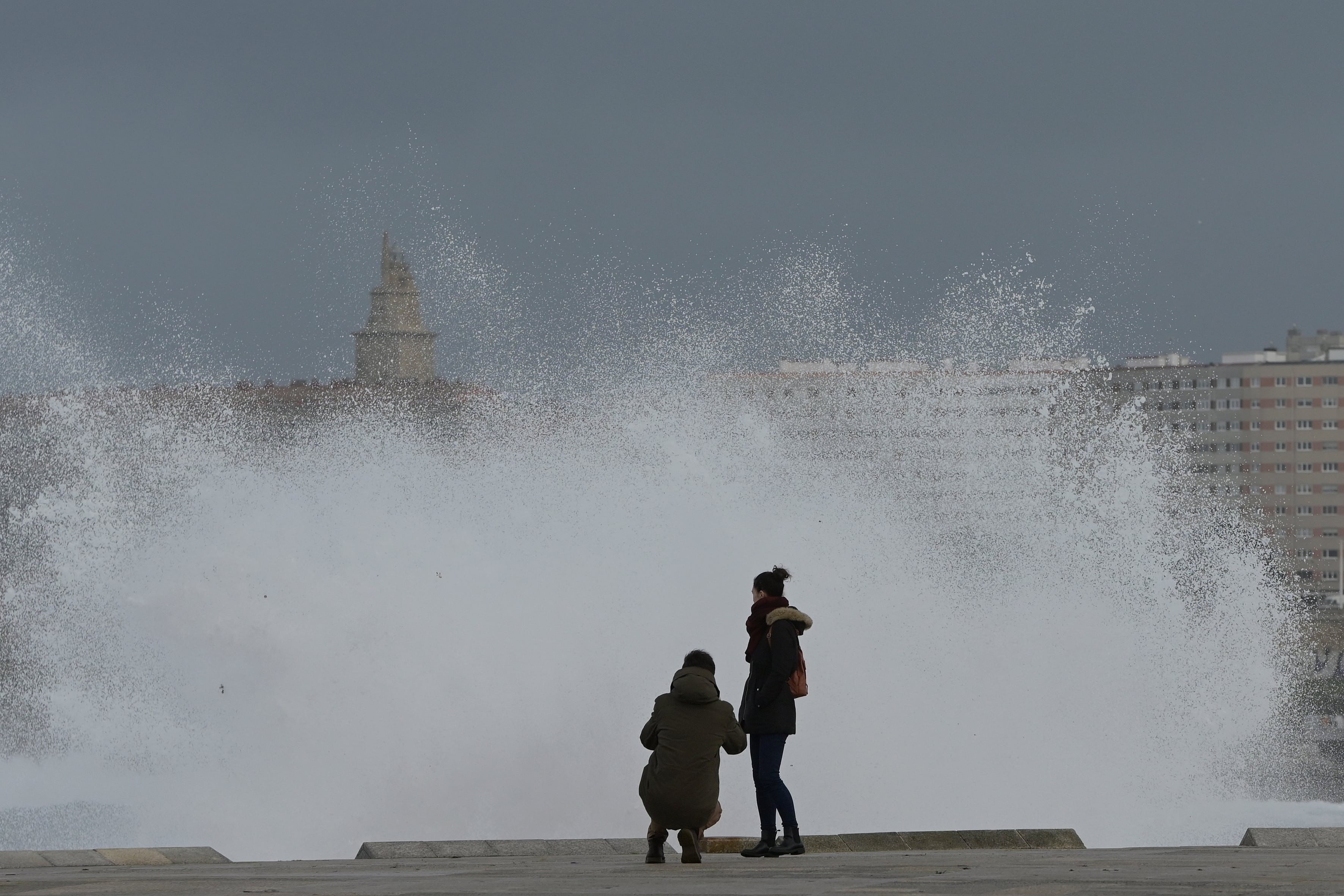 Oleaje en La Coruña