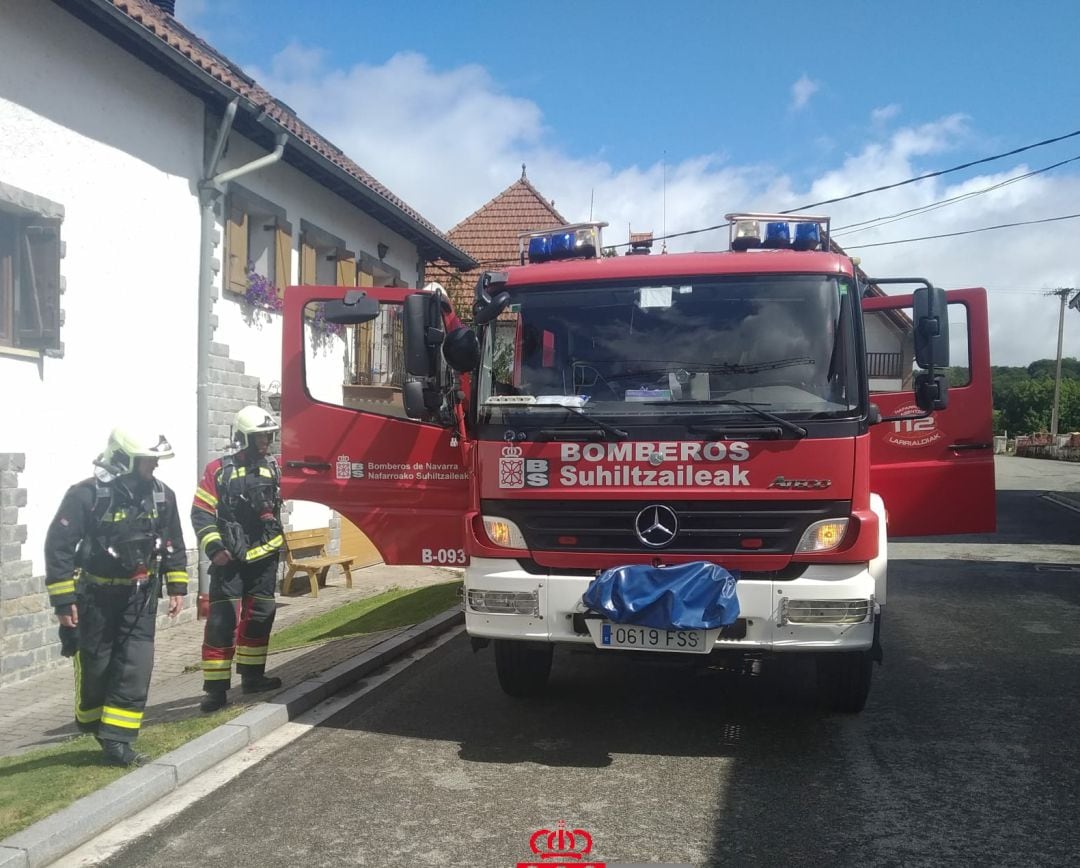 Imagen de los Bomberos de Navarra.