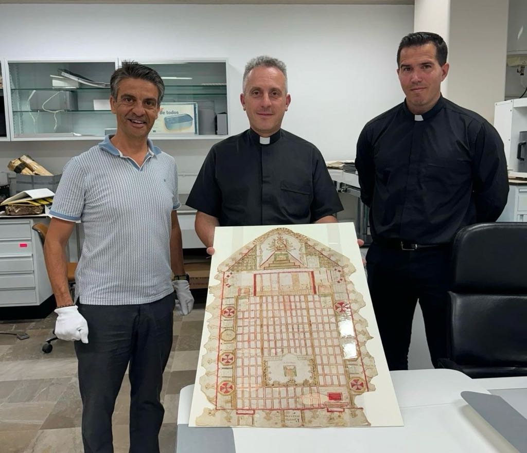 El Archivo Histórico Provincial de Cádiz ha restaurado un dibujo del siglo XVII de la Iglesia de San Mateo