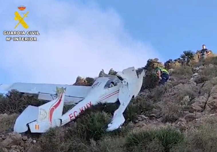 Estado en el que ha quedado la avioneta