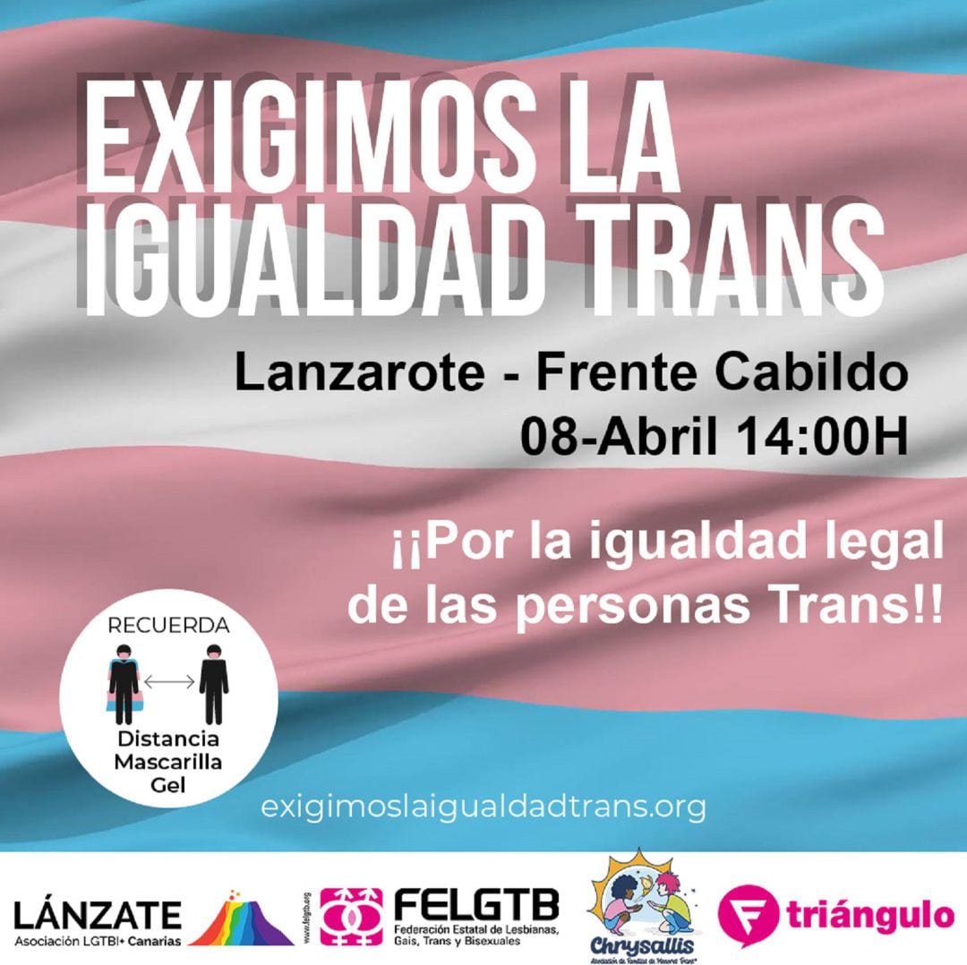 Convocatoria en Lanzarote para el jueves 8 de abril.