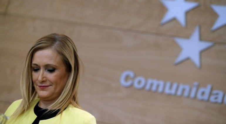 La presidenta de la Comunidad de Madrid, Cristina Cifuentes. 