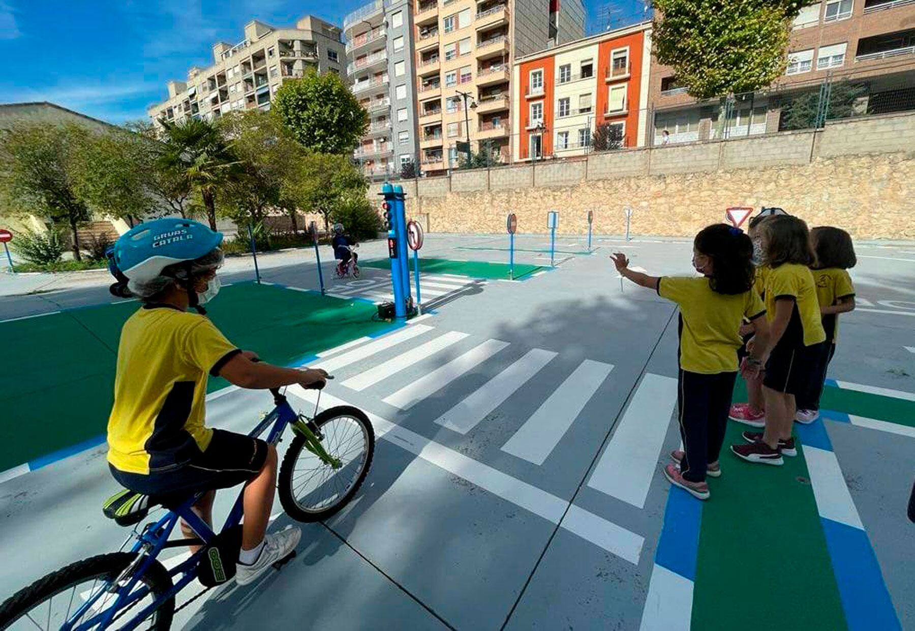 Una imagen de archivo de una actividad de educación viaria