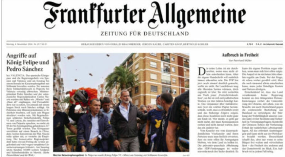 El diario Frankfurter Allgemeine analiza la &quot;revuelta del fango&quot;.