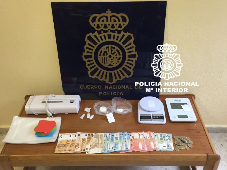 Imagen de lo incautado.