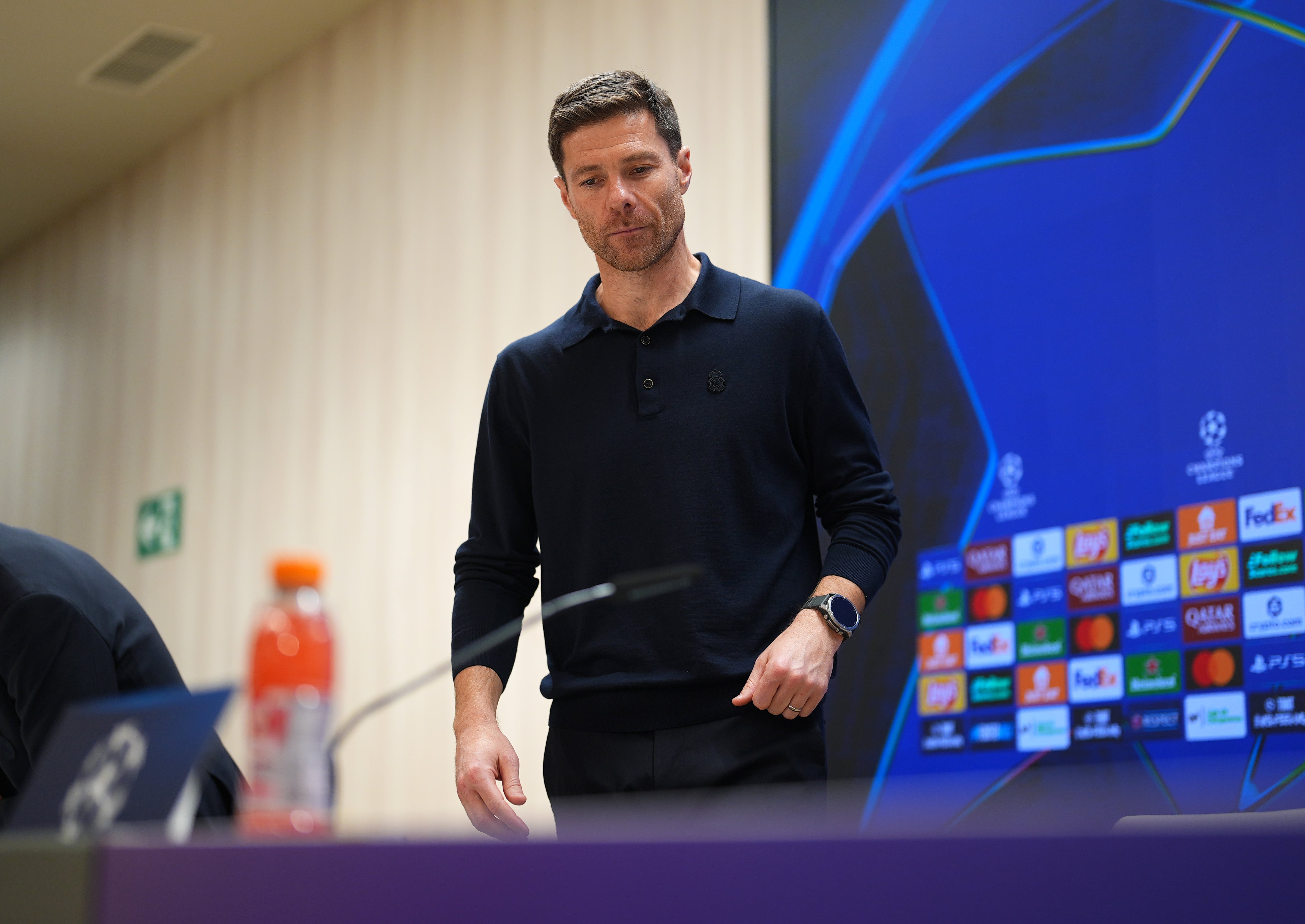 Xabi Alonso acude a la sala de prensa tras el Real Madrid-Manchester City