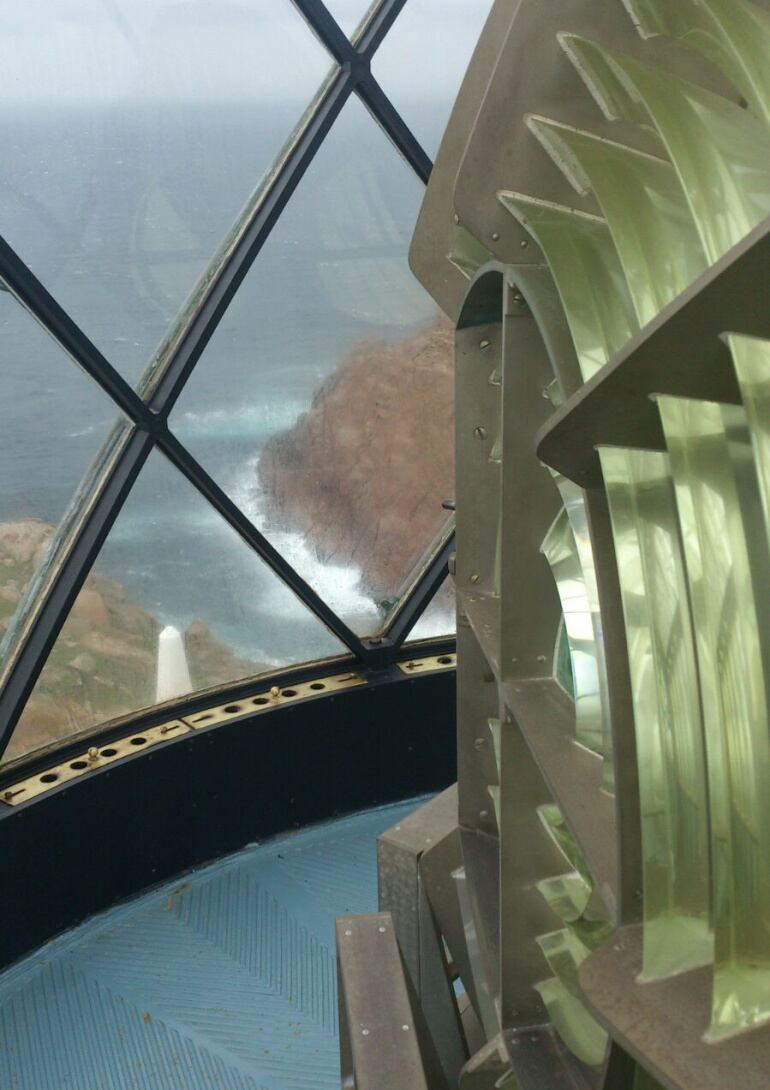 Vista desde la óptica del Faro de Cabo Vilán.