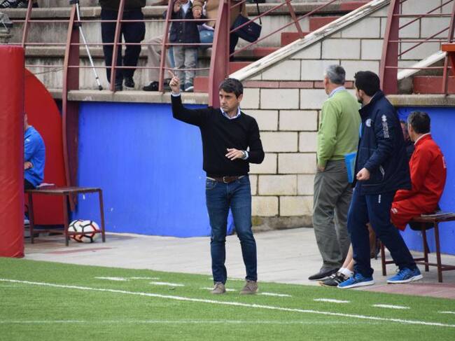 Pepe Masegosa durante el partido ante La Palma