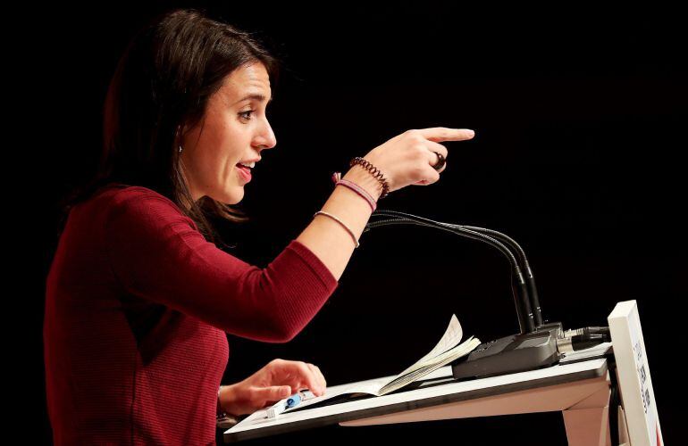 La portavoz de Unidos Podemos en el Congreso de los Diputados, Irene Montero