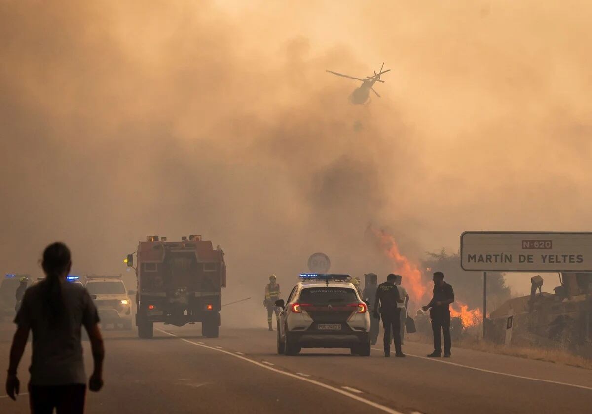 Fuego en Martín de Yeltes/ICAL