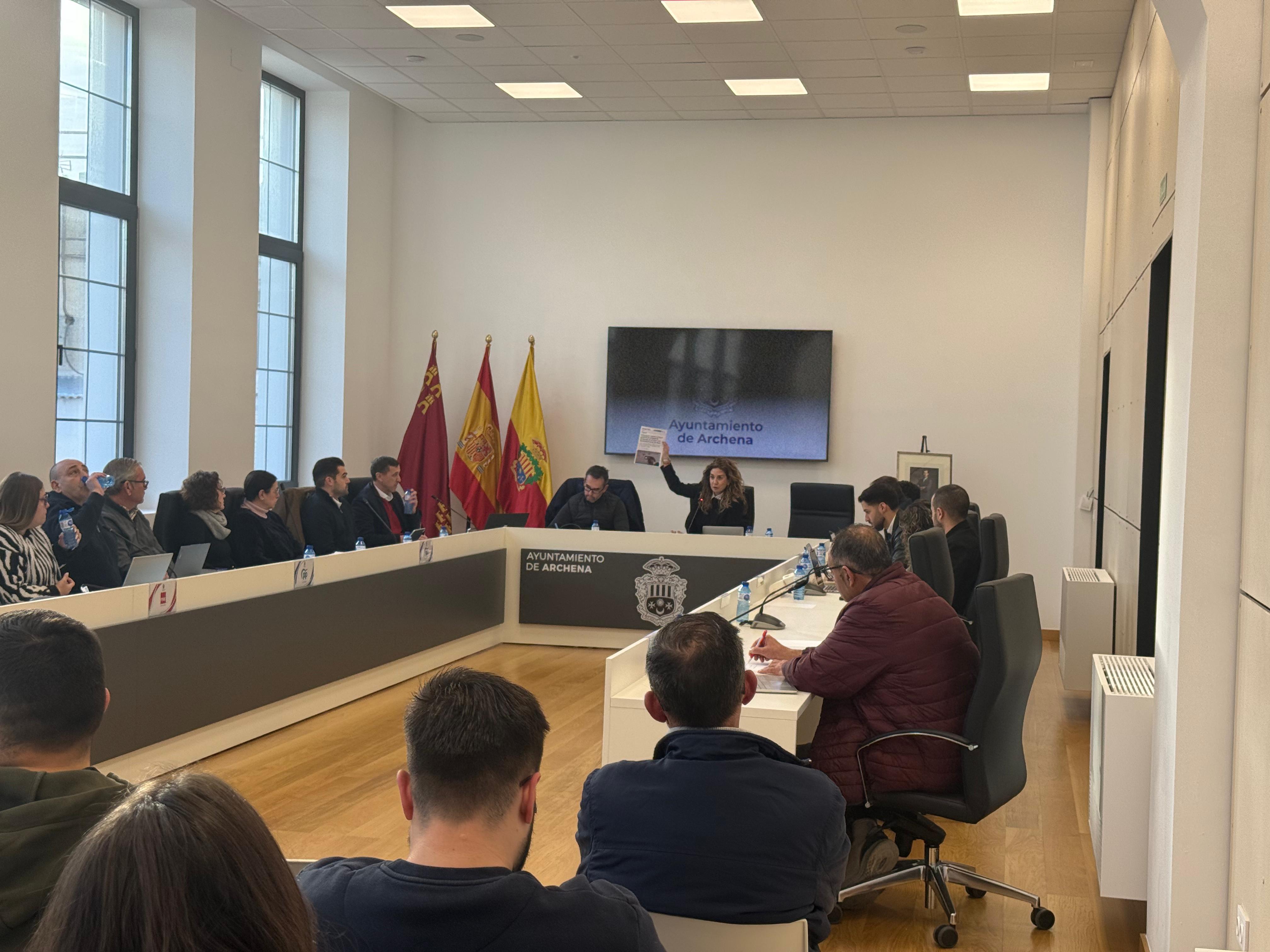 Pleno extraordinario en el Ayuntamiento de Archena