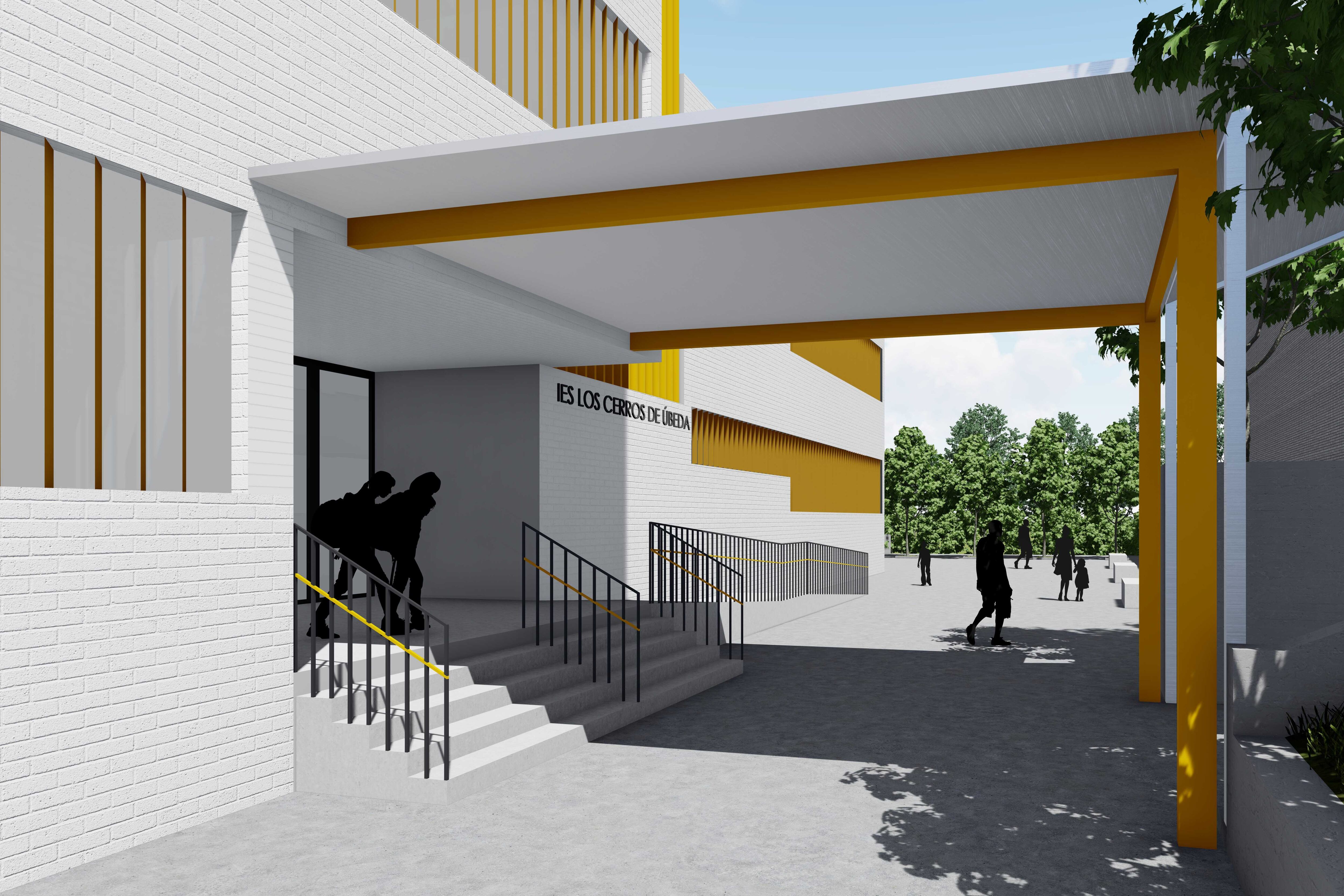 Diseño del acabado de las obras en el IES 'Los Cerros' en Úbeda