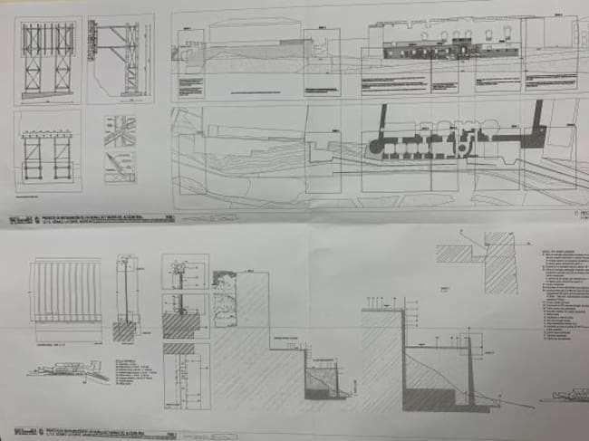 Plano actuación obras Alcázar Real