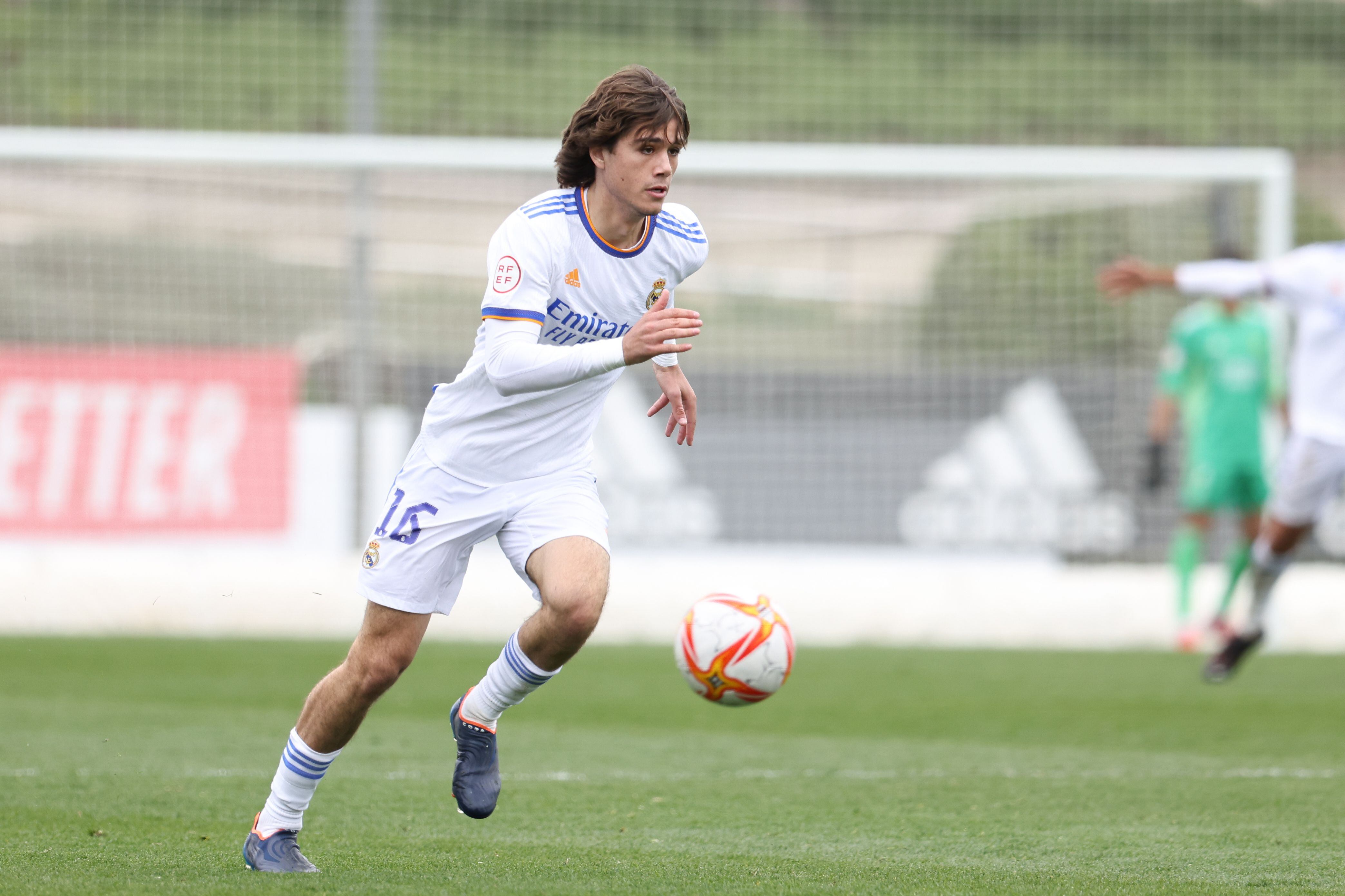 Julen Jon Guerrero, durante un partido con el Juvenil del Real Madrid