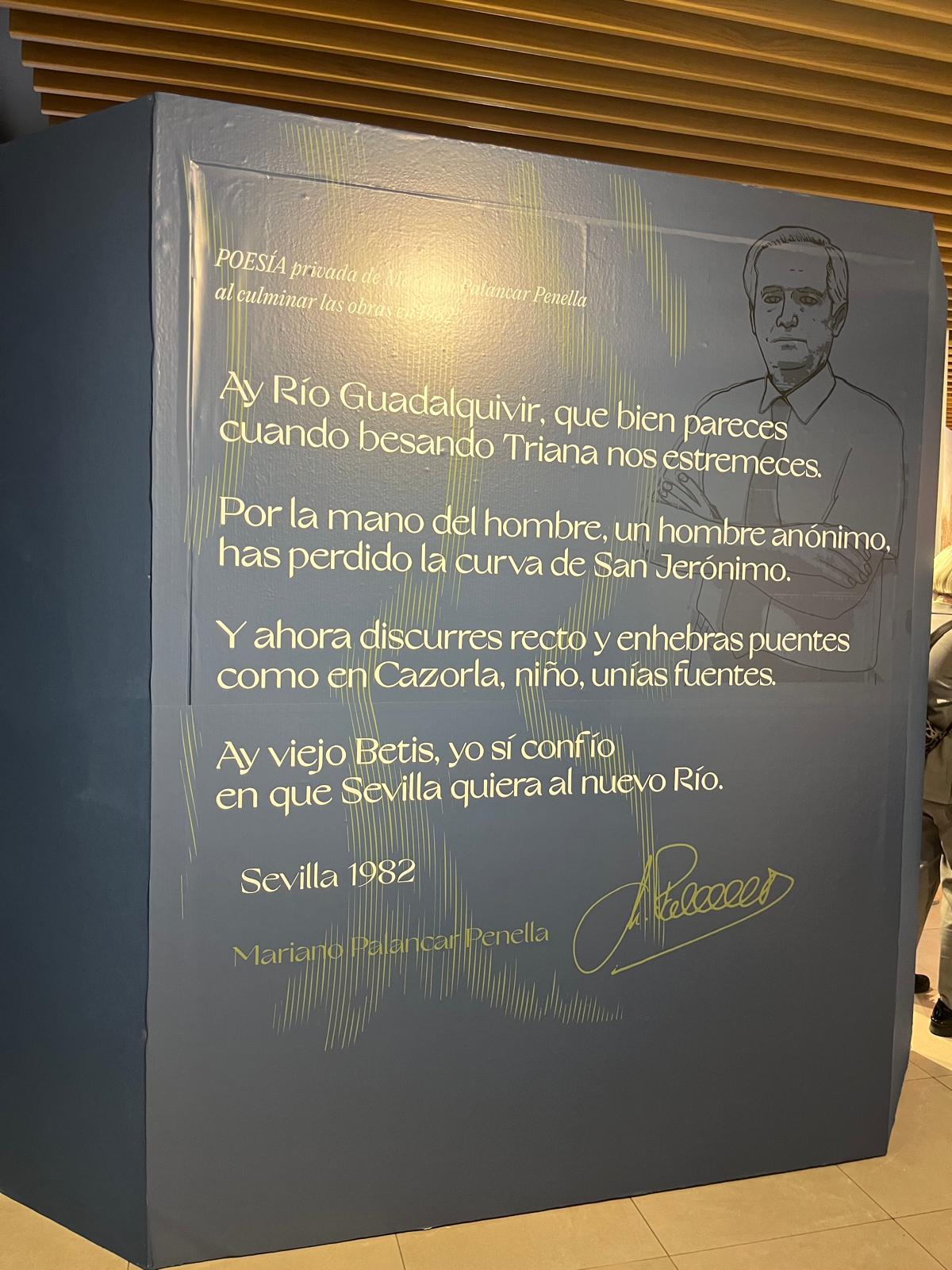 Poema dedicado por Mariano Palancar Penella al río Guadalquivir