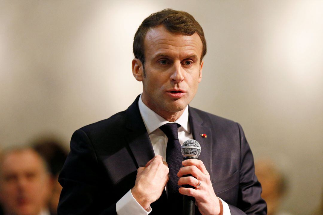 El presidente francés, Emmanuel Macron