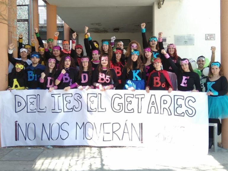 Alumnos del ciclo de dietética protestaban los pasado carnavales por la anunciada desaparición de estos estudios en el centro educativo