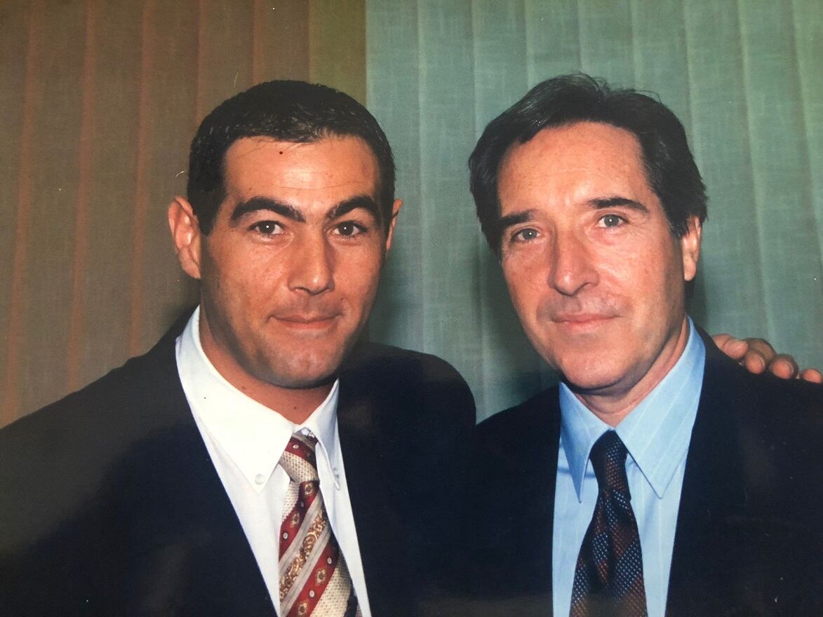 Javier Rufete con Iñaki Gabilondo.