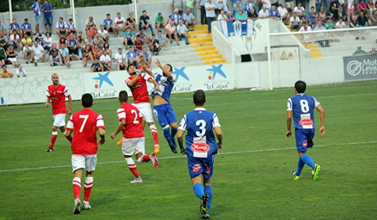 Imagen del partido entre Hércules y Alcoyano de la primera vuelta