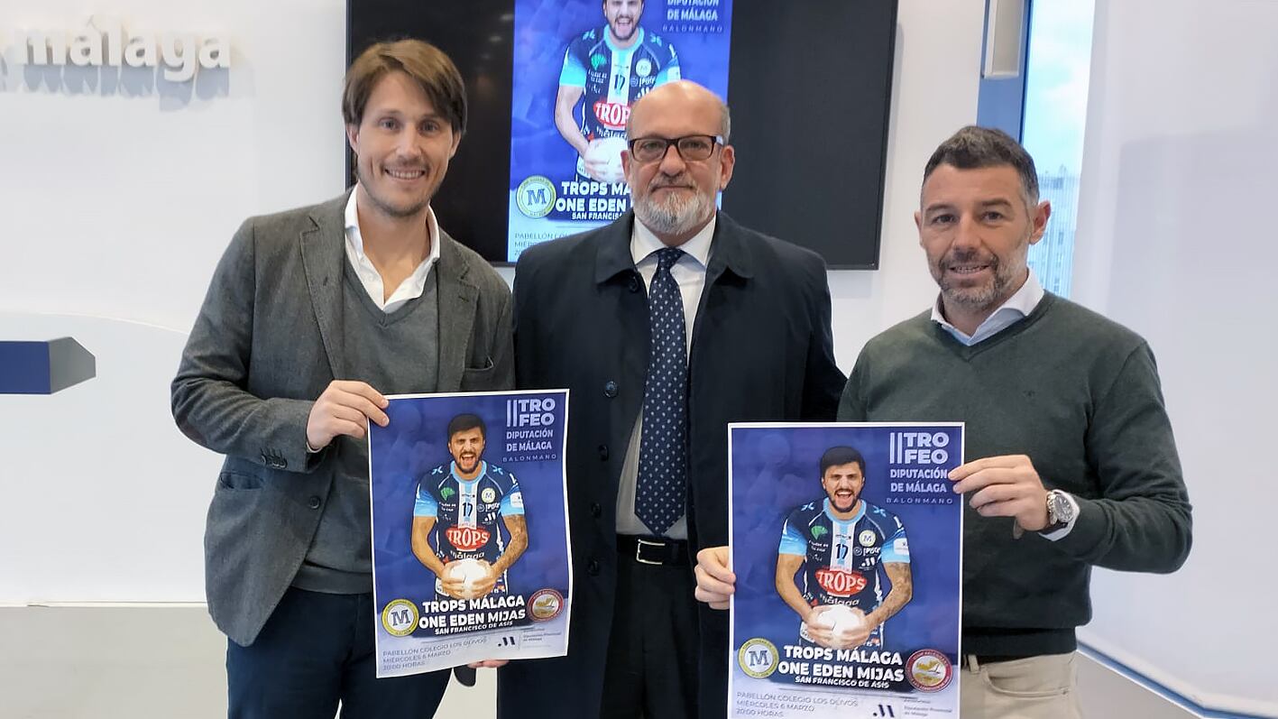 Presentación del segundo trofeo Diputación de Málaga de balonmano