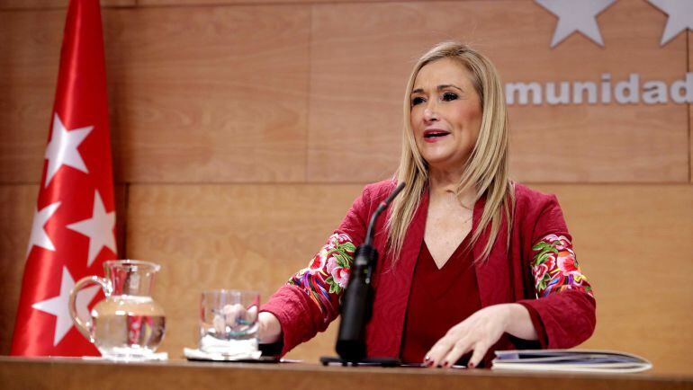 La presidenta madrileña, Cristina Cifuentes.