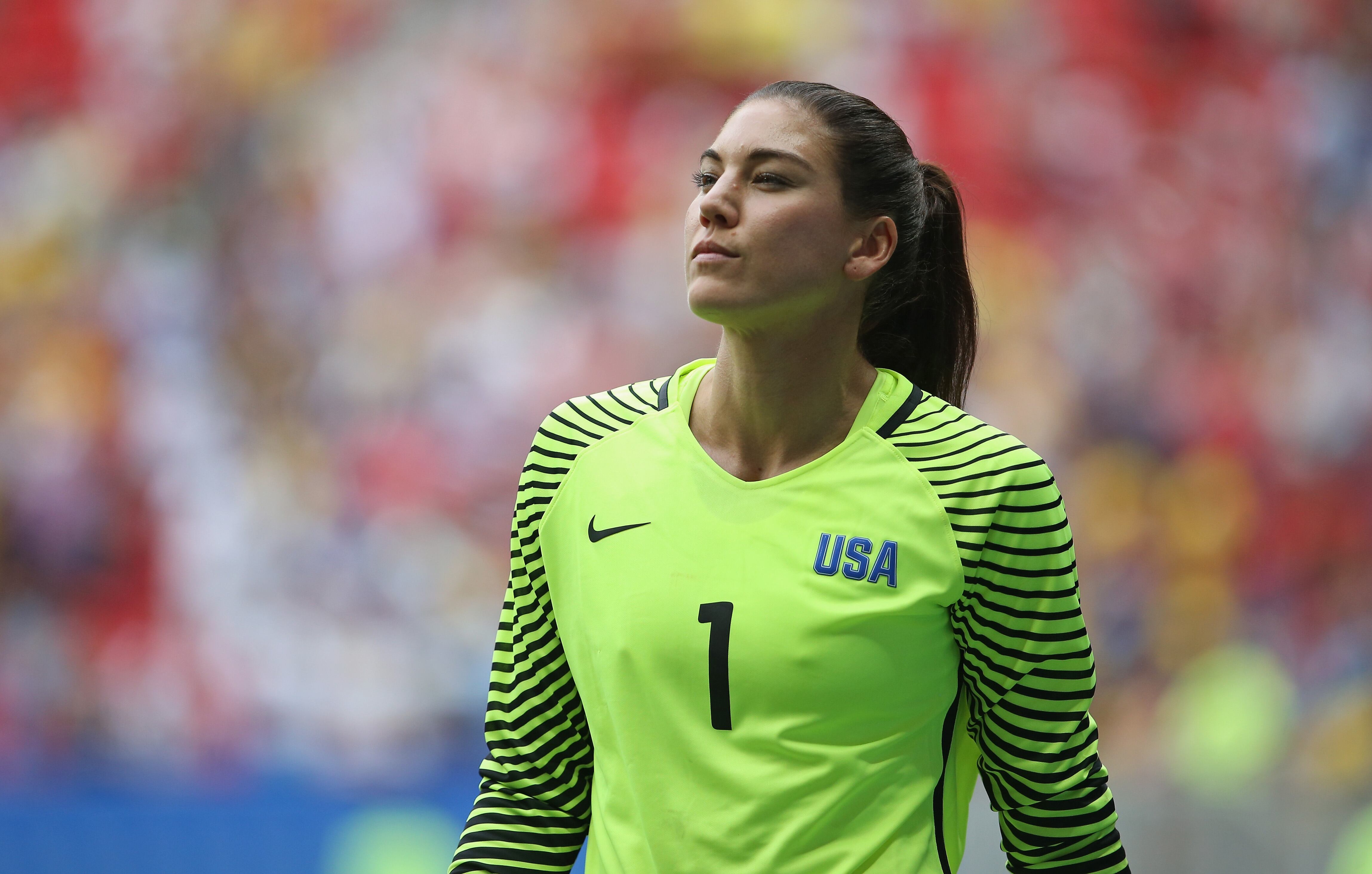 Hope Solo, portera de la selección de Estados Unidos