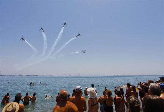 Un momento del festival aéreo internacional de Torre del Mar en su pasada edición de 2022