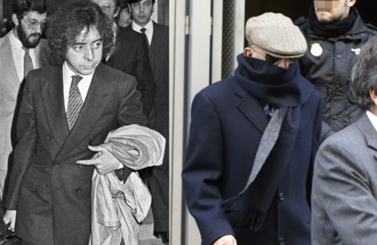 El exinspector y excomisario del Cuerpo Superior de Policía Antonio González Pacheco más conocido por su apodo de &#039;Billy el Niño&#039;, en una imagen de 1981 (izquierda) y otra de 2013 (derecha). 