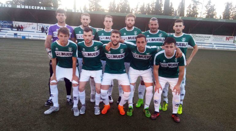 Once inicial del Úbeda ante el Villanueva en el partido de vuelta de cuartos de Copa