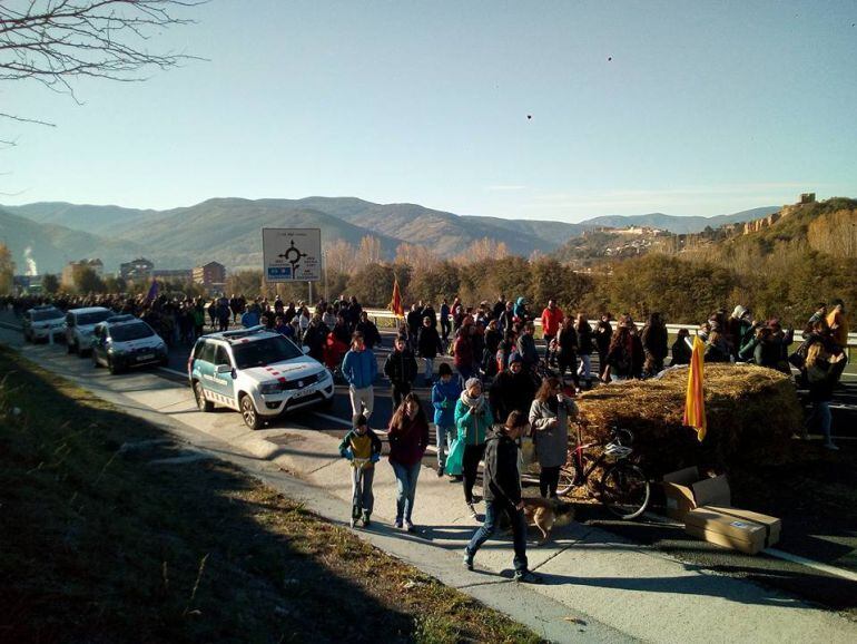 Un tall de la carretera de la N-145 del 2021