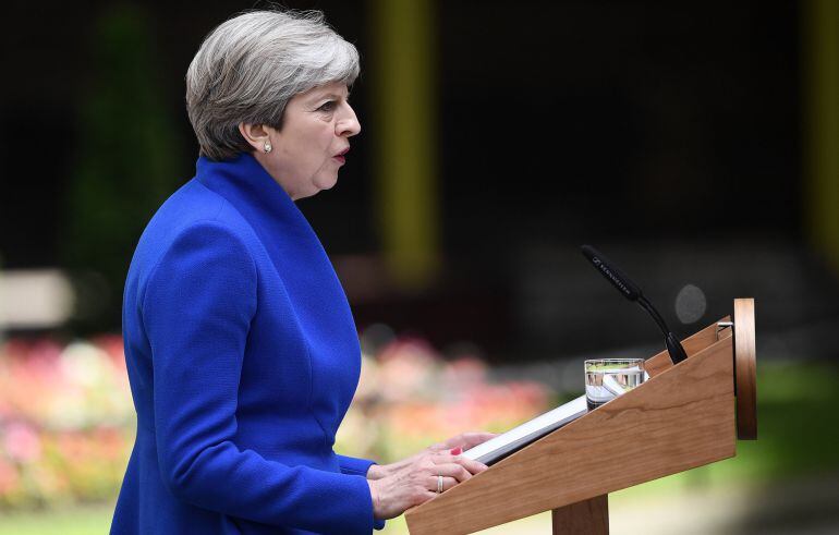 La primera ministra Theresa May. 