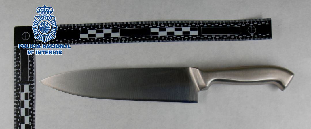 Cuchillo incautado
