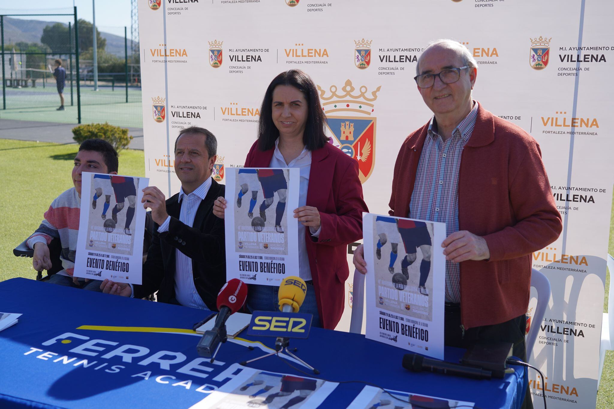 Momento de la presentación del partido