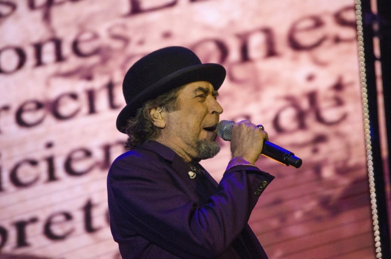 Joaquín Sabina durante el concierto que ofreció en Úbeda