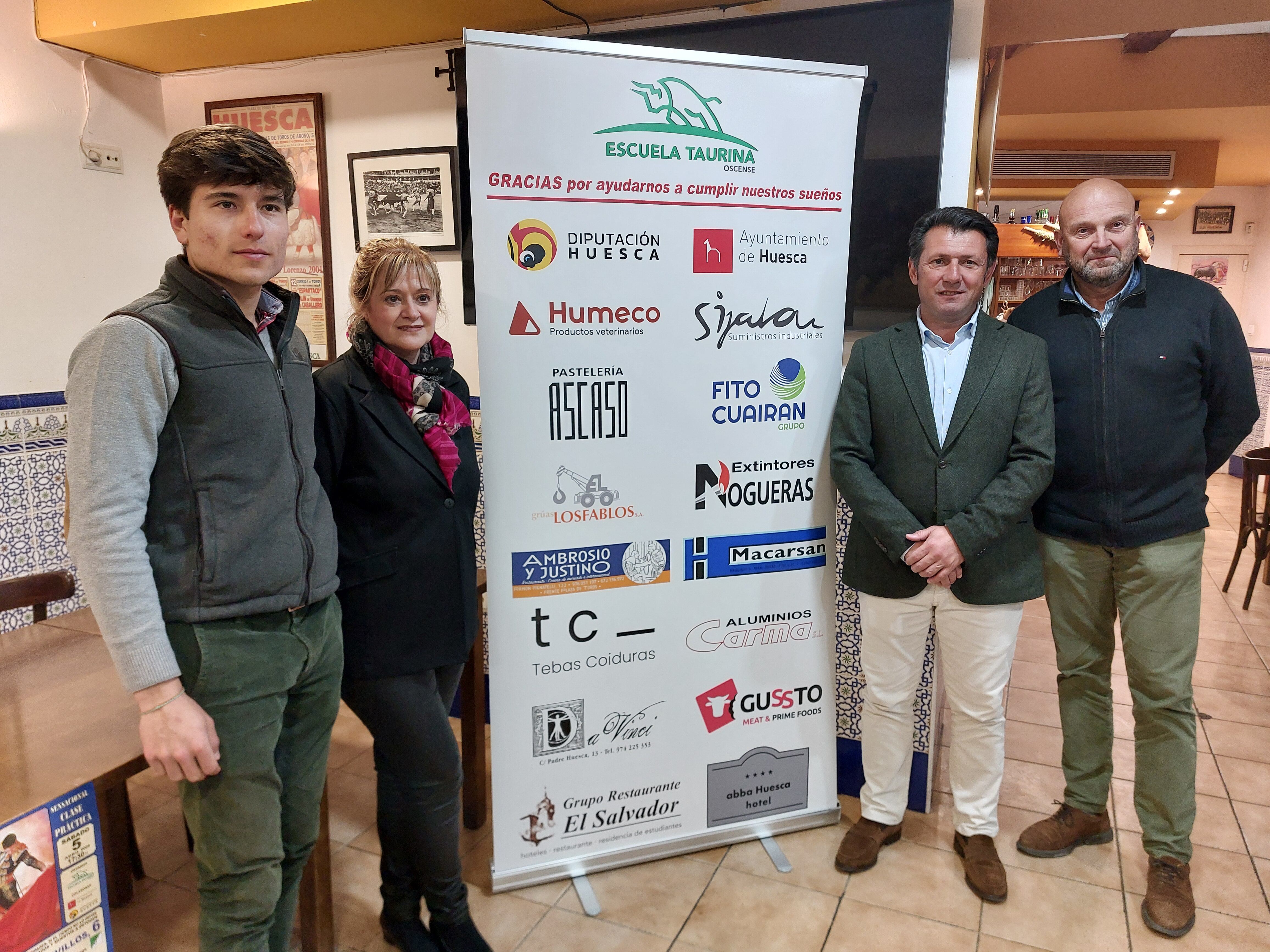 Presentación de la clase práctica de la Peña Taurina Oscense