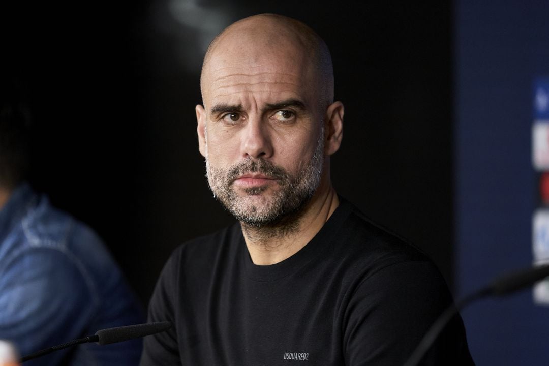 El técnico del Manchester City Pep Guardiola.