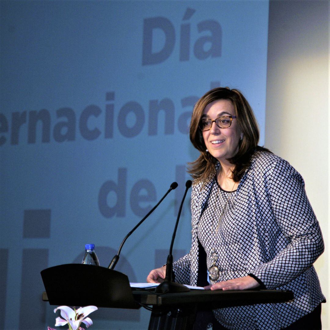 Ángeles Armisén en imagen de archivo en acto presencial con motivo del 8-M