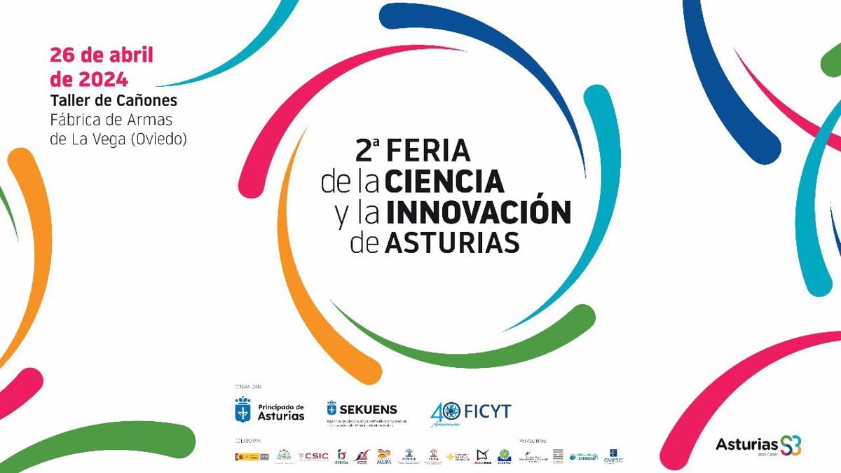 Cartel de la segunda edición de la Feria de la Ciencia y la Innovación de Asturias