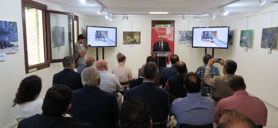 El consejero de Medio Ambiente en Polvoranca