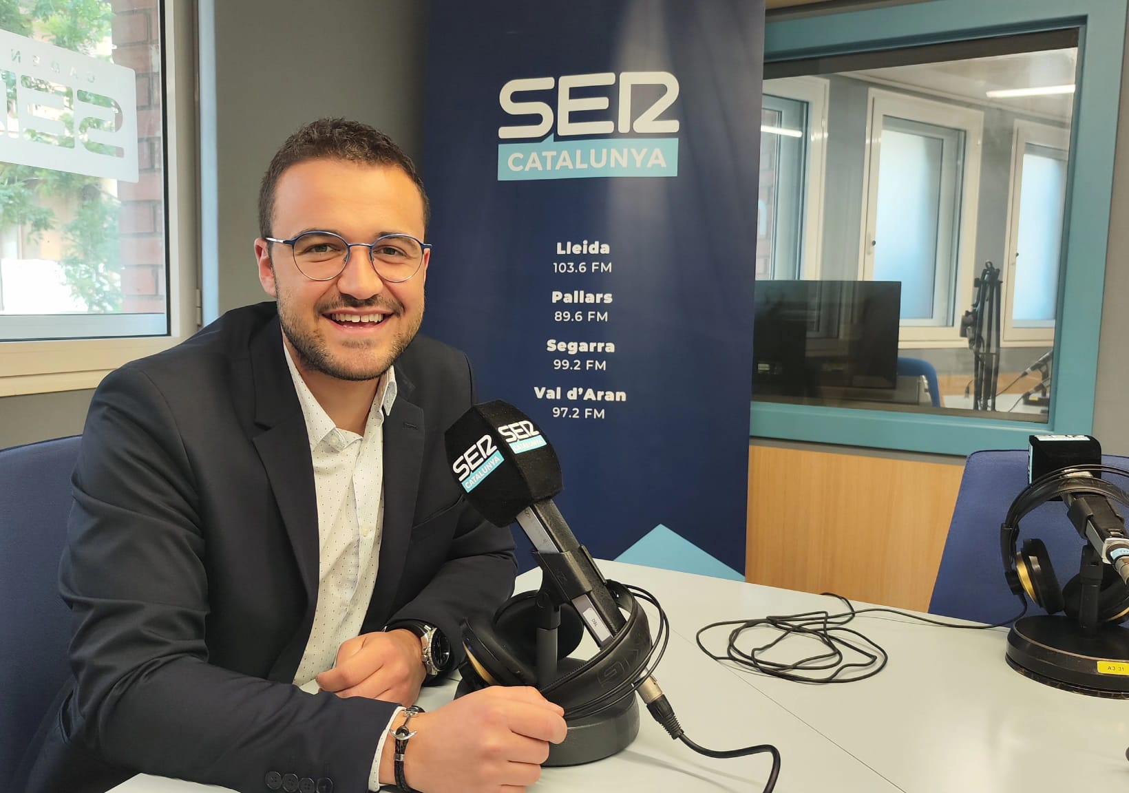 Ivan Fernández, durant l'entrevista a l'Aquí Lleida de Ràdio Lleida.