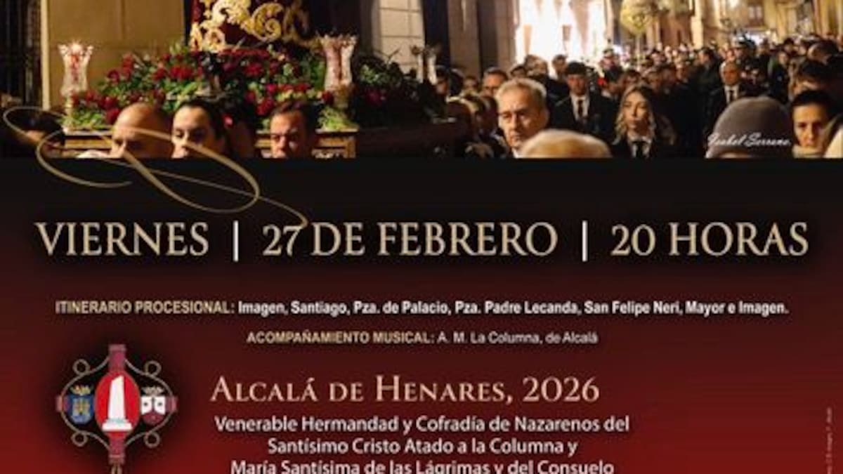 La Hermandad de La Columna celebra el Vía Crucis de Cuaresma con Jesús Nazareno