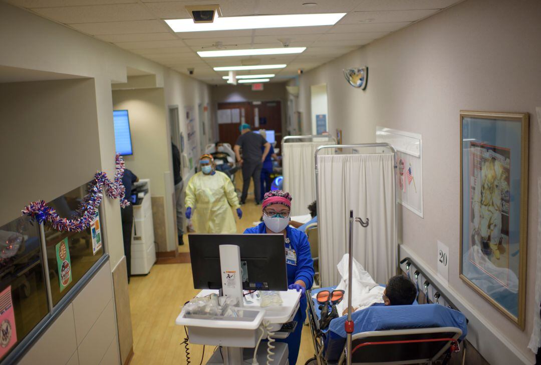 Pasillos de un hospital en Texas, Estados Unidos