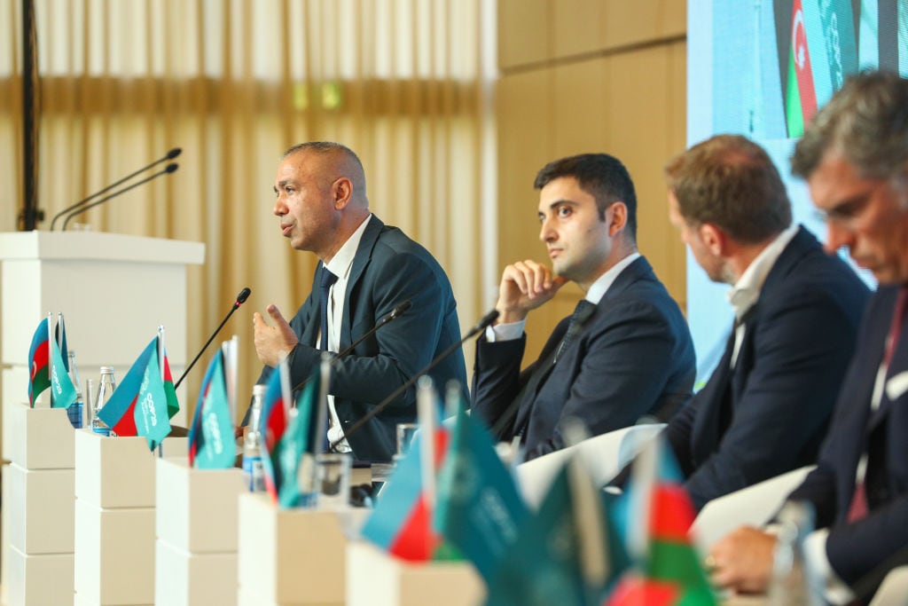 El director ejecutivo del equipo de Azerbaiyán en la COP29 y viceministro azerí de Energía, Elnur Soltanov.