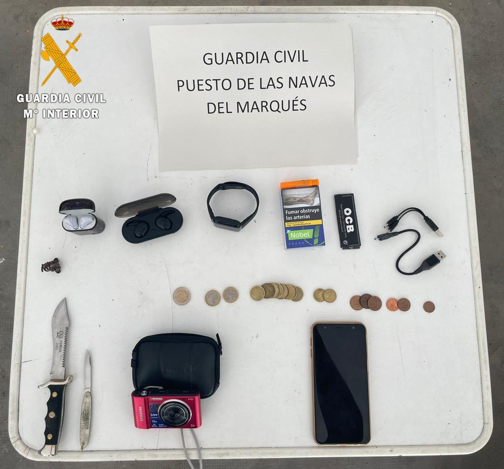 Más objetos sustraídos en el robo