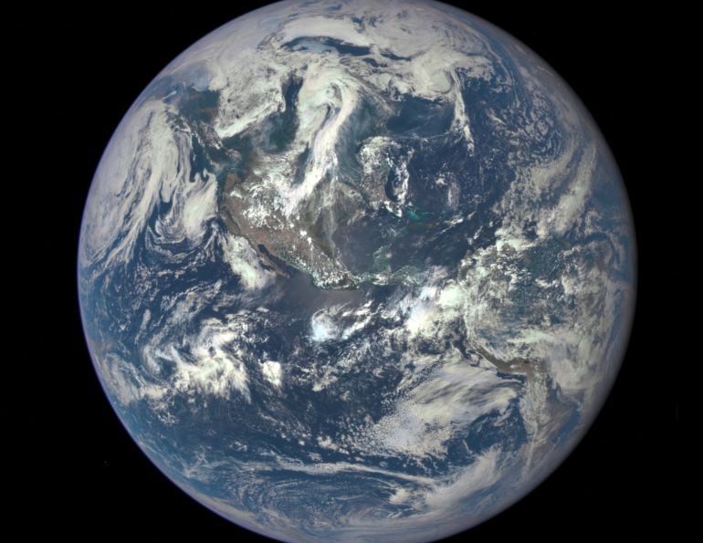Fotografía del planeta Tierra tomada el pasado 6 de julio por el satelite &#039;Deep Space&#039;.
