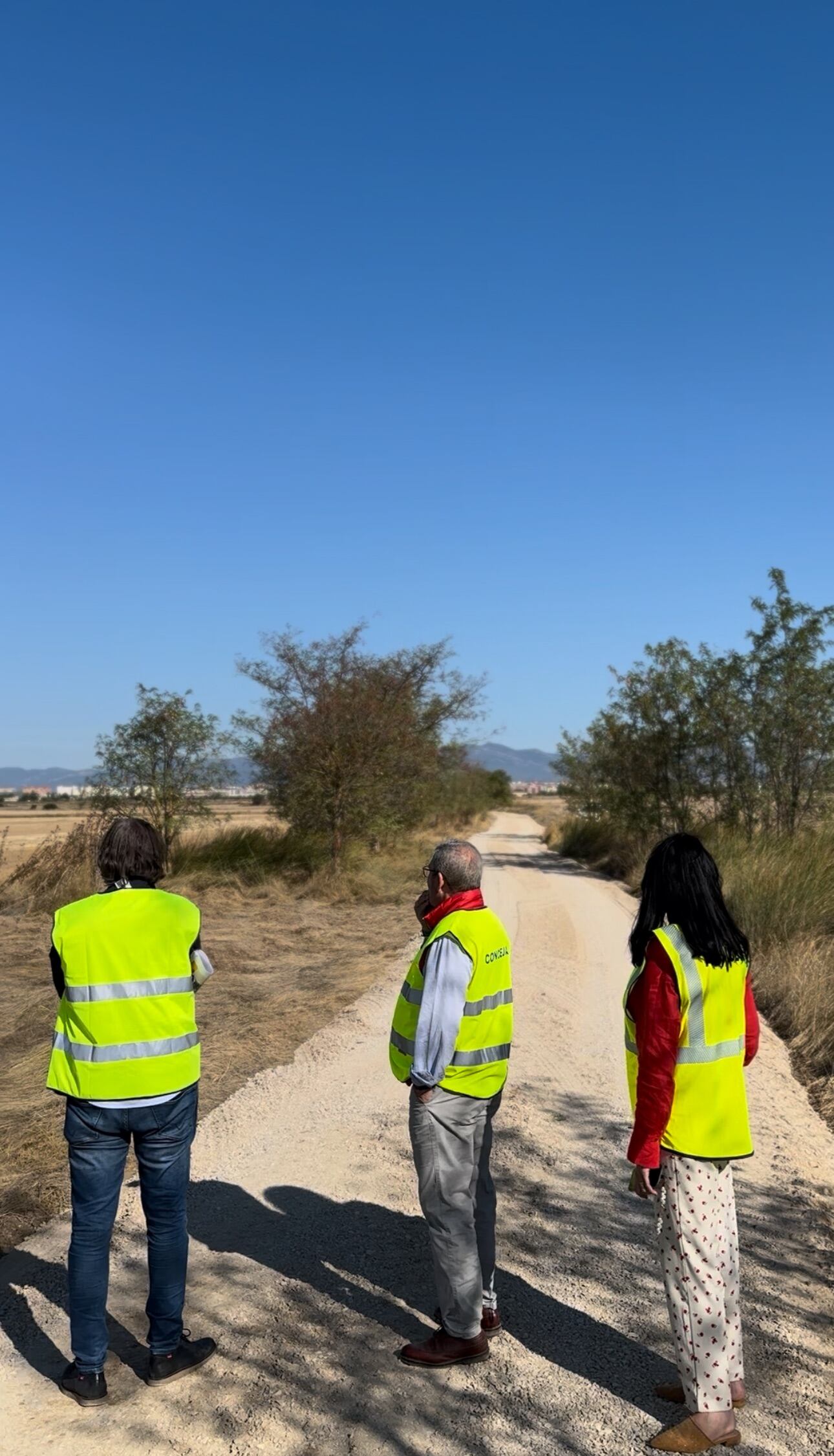 Obras en las vías ciclables.