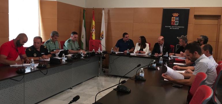 El Ayuntamiento de Martos ha acogido la celebración de la Junta Local de Seguridad