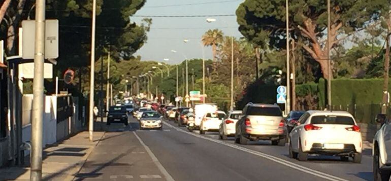 Atascos en la Gran Avenida de Benicàssim